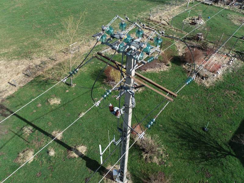 Prestation drone, photo, contrôle visuel, captation d'image infrastructure, réseau aérien HTA Chanas et en Auvergne Rhône-Alpes