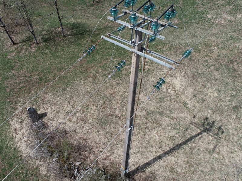 Prestation drone, photo, contrôle visuel, captation d'image infrastructure, réseau aérien HTA Chanas et en Auvergne Rhône-Alpes