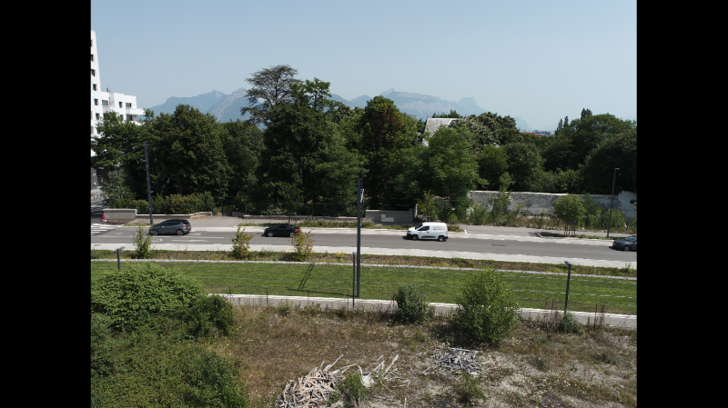 Photos par drone de la vue des différents étages pour un futur projet immobilier sur Grenoble et Auvergne Rhône-Alpes