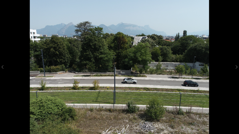 Photos par drone de la vue des différents étages pour un futur projet immobilier sur Grenoble et Auvergne Rhône-Alpes