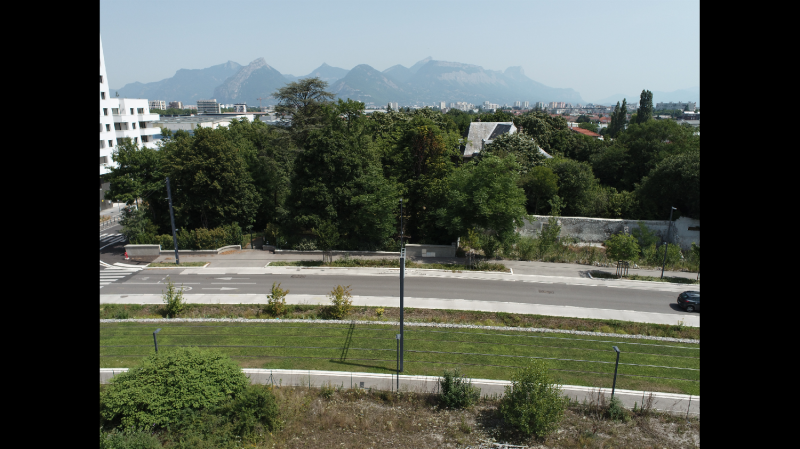 Photos par drone de la vue des différents étages pour un futur projet immobilier sur Grenoble et Auvergne Rhône-Alpes