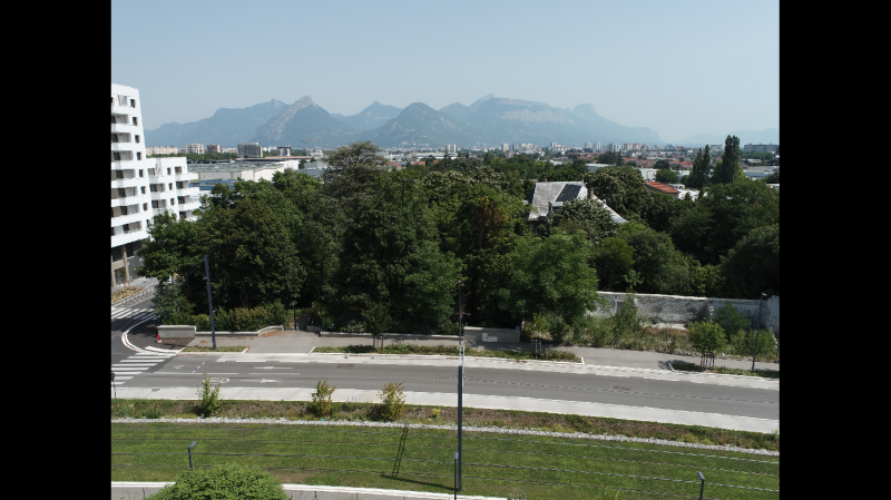 Photos par drone de la vue des différents étages pour un futur projet immobilier sur Grenoble et Auvergne Rhône-Alpes