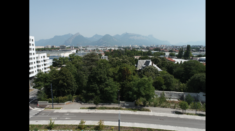 Photos par drone de la vue des différents étages pour un futur projet immobilier sur Grenoble et Auvergne Rhône-Alpes