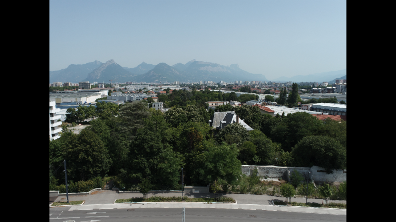 Photos par drone de la vue des différents étages pour un futur projet immobilier sur Grenoble et Auvergne Rhône-Alpes