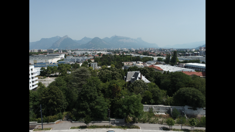 Photos par drone de la vue des différents étages pour un futur projet immobilier sur Grenoble et Auvergne Rhône-Alpes