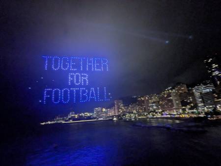 Inscription personnalisée drone lumineux 